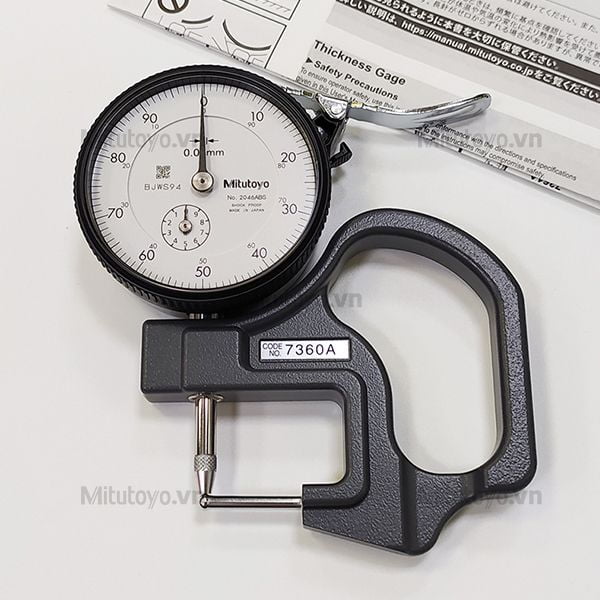 Đồng hồ đo độ dày Mitutoyo 7360A (0-10mm)