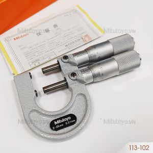 Panme cơ khí hai trục Mitutoyo 113-102 (0-25mm)