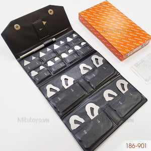 Dưỡng đo bán kính 25 lá Mitutoyo 186-901 (1/64-1/2'')