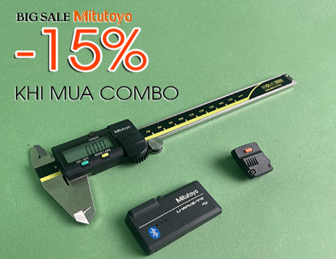 [ƯU ĐÃI] Giảm 15% combo Thước cặp Mitutoyo & U-WAVE bluetooth