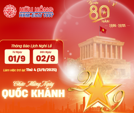 [THÔNG BÁO] Lịch nghỉ lễ Quốc Khánh 2/9/2025