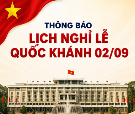 [THÔNG BÁO] Lịch nghỉ Lễ Quốc Khánh 2/9 năm 2026