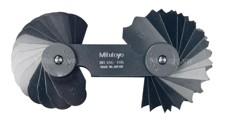 Dưỡng đo bán kính 34 lá Mitutoyo 186-106 (7.5-15mm)