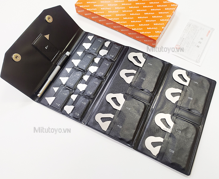 Dưỡng đo bán kính 25 lá Mitutoyo 186-901 (1/64-1/2'')