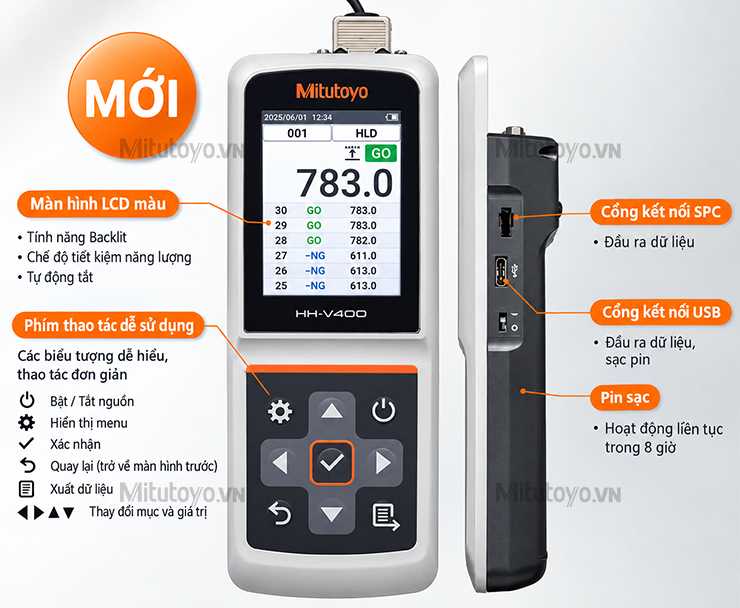 Máy đo độ cứng cầm tay Mitutoyo HH-411 (Pocket Vick)