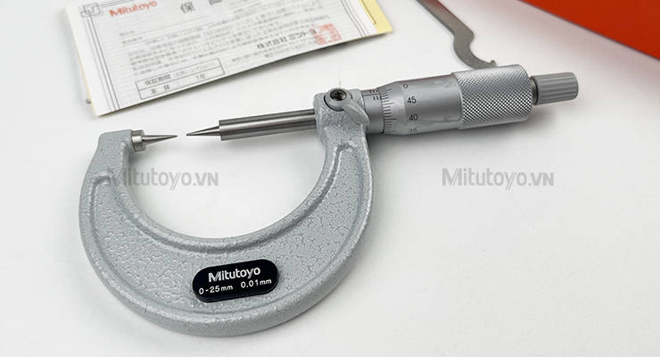 Panme cơ khí đầu nhọn Mitutoyo 112-153 (0-25mm)