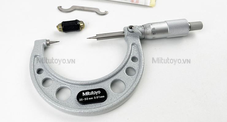 Panme cơ khí đầu nhọn Mitutoyo 112-166 (25-50mm)