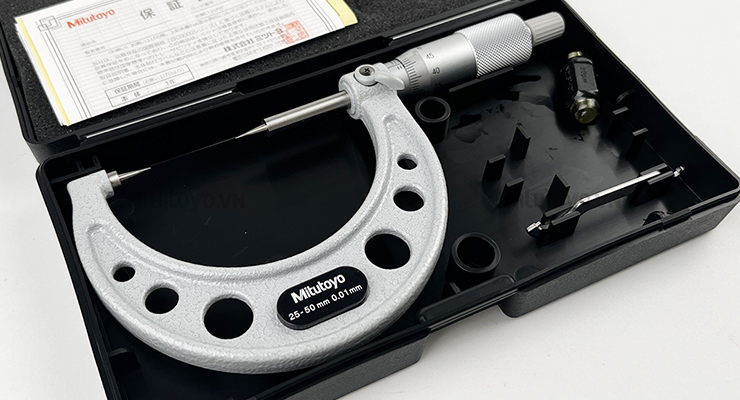 Panme cơ khí đầu nhọn Mitutoyo 112-166 (25-50mm)