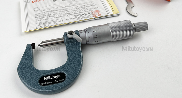 Panme cơ khí đầu nhọn Mitutoyo 112-401 (0-25mm)