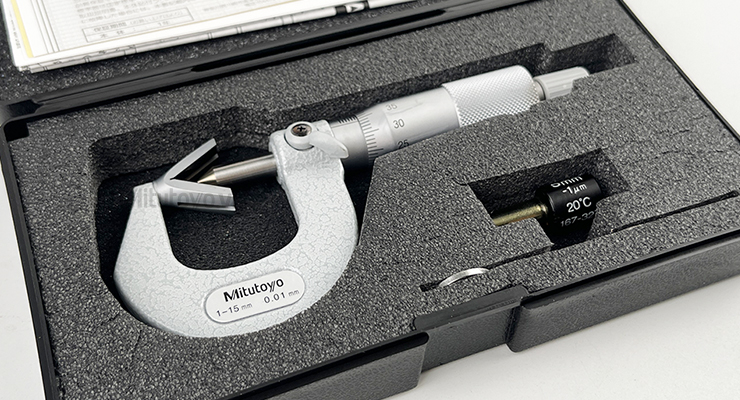 Panme cơ khí Mitutoyo 114-101 anvil dạng V (1-15mm) 