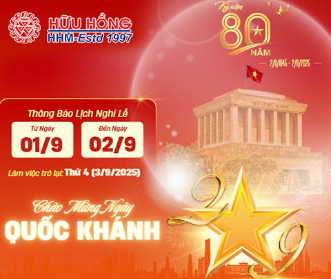 [THÔNG BÁO] Lịch nghỉ lễ Quốc Khánh 2/9/2025