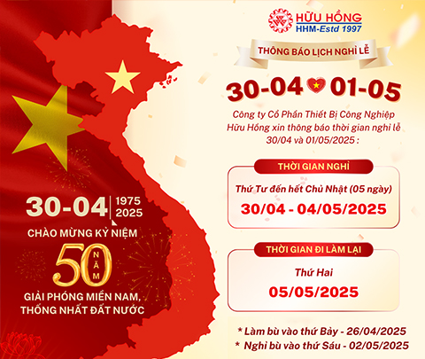 Thông báo lịch nghỉ lễ 30/4 - 1/5 năm 2025